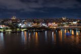 金角湾メトロ橋からみるイスタンブールの夜景