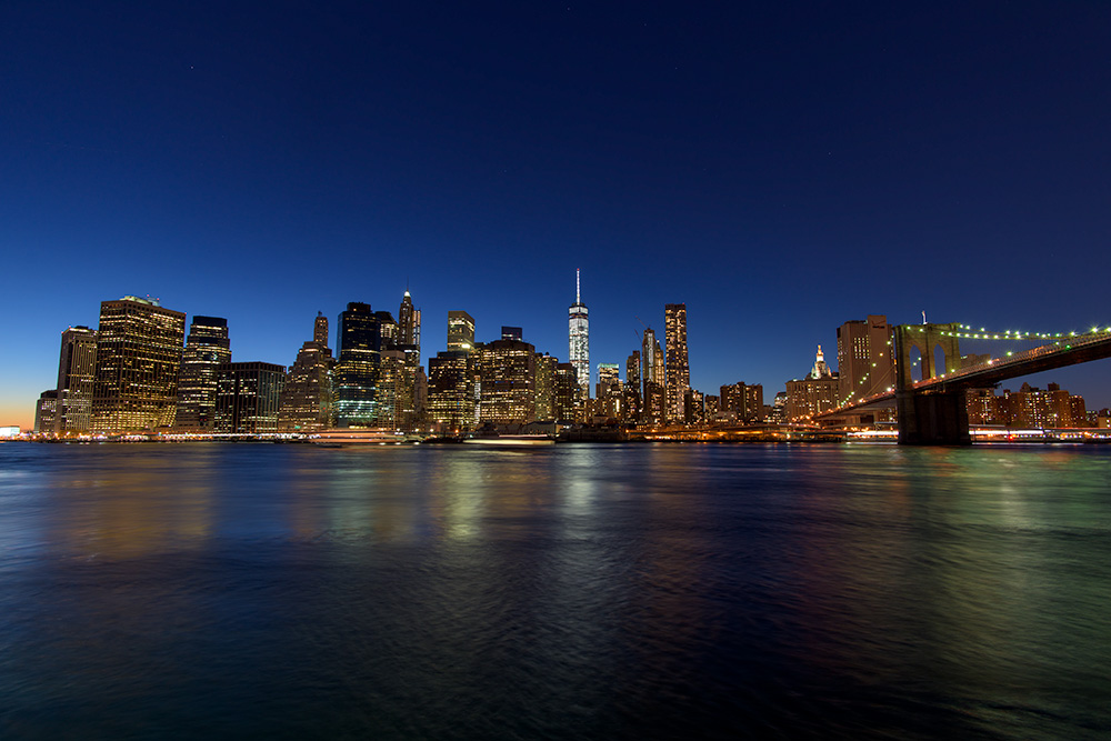 ニューヨーク ブルックリン ブリッジ パークの夜景 高解像度フォトギャラリー