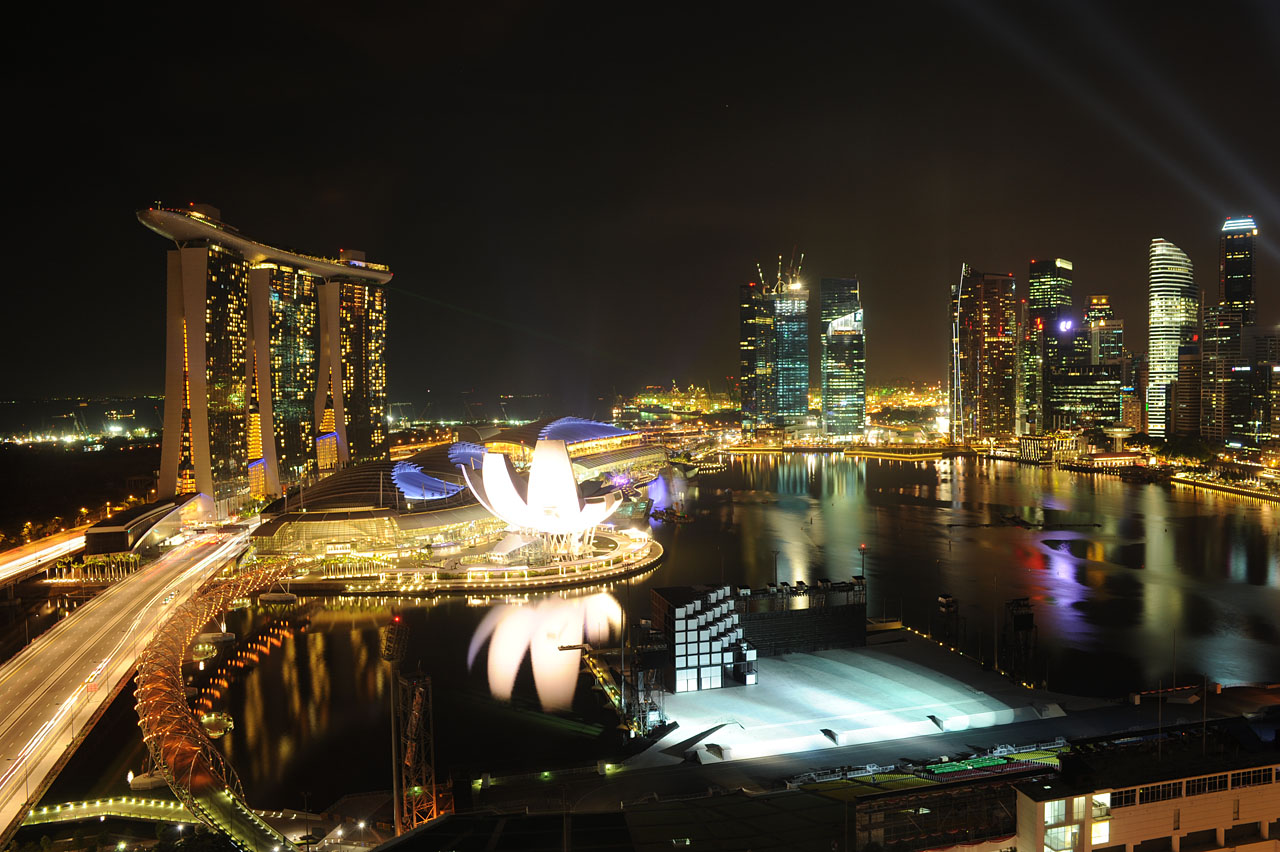 ザ リッツ カールトン ミレニア シンガポールの夜景 シンガポール