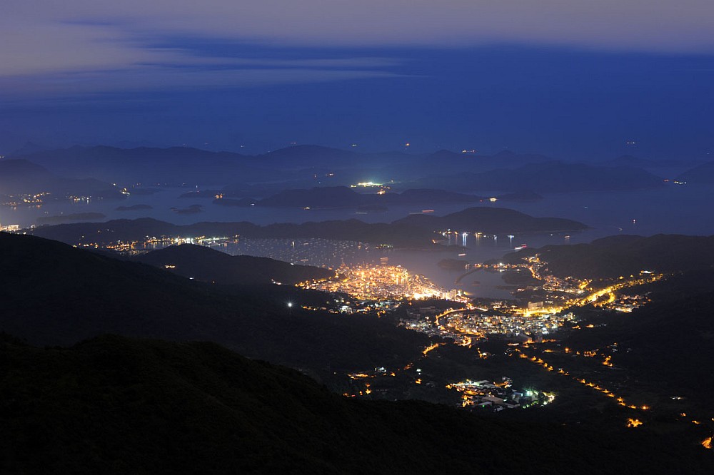 Night view from Kowloon Peak