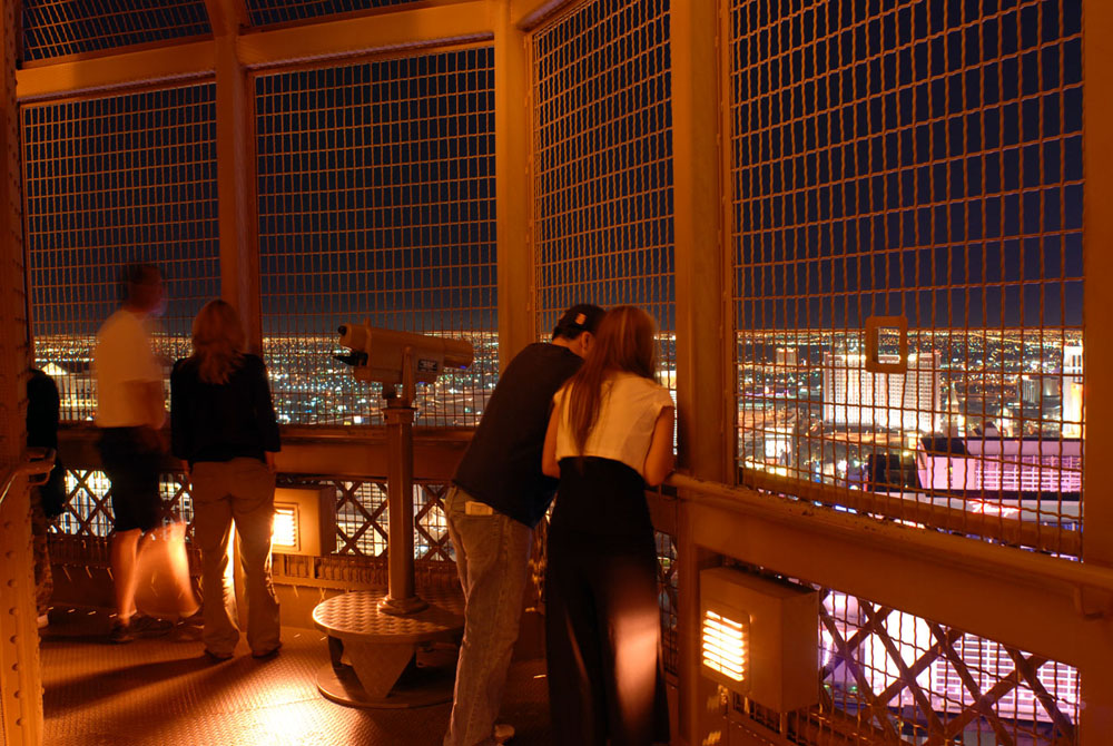 Night view from Eiffel Tower Experience