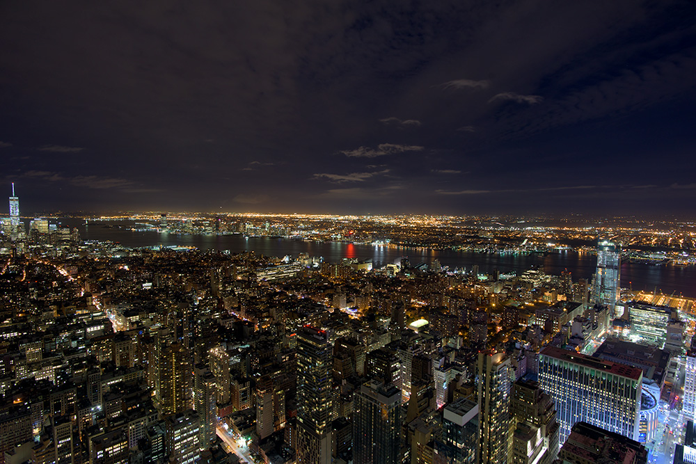 Night view from Empire State Building (Main Deck 86th Floor)