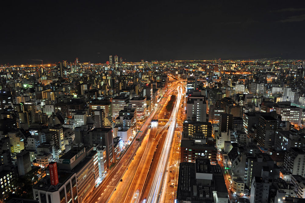 Night View From Orix Honmachi Building Observation Terrace