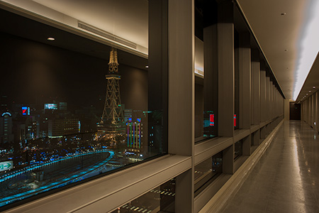 愛知芸術文化センター　展望回廊の夜景