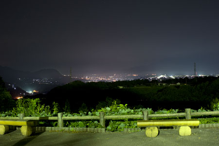 赤城高原SA（下り）の夜景