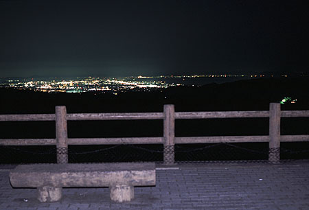 赤松眺海　展望駐車場の夜景