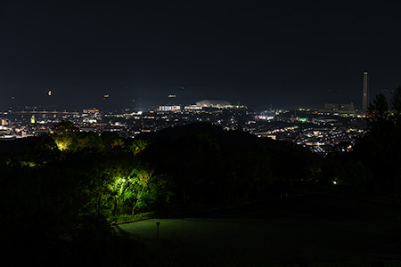 赤穂高山墓園の夜景