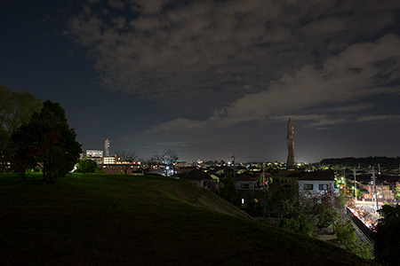 有吉貝塚公園の夜景