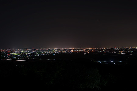朝日山展望台の夜景