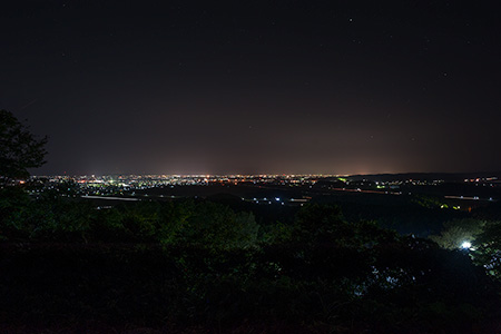 朝日山展望台の夜景