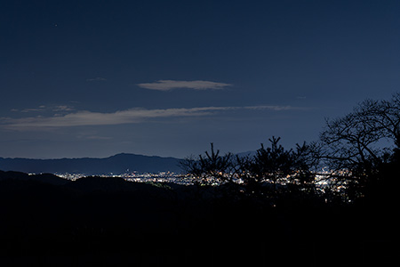 愛宕前展望台　嵐山高雄パークウエイの夜景