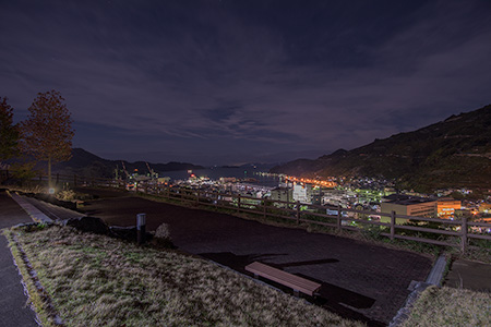 愛宕山団地　展望公園の夜景
