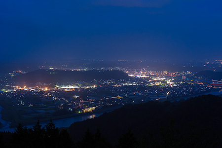 紅取丘の夜景