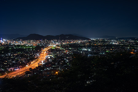 弁天山公園の夜景