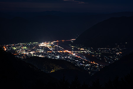 備中松山城展望台(天空の山城）の夜景