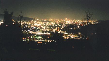 毘沙門台東公園の夜景