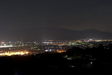 茶臼山の夜景