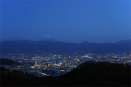 千代田湖白山の夜景