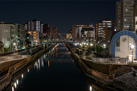 小名木川クローバー橋の夜景