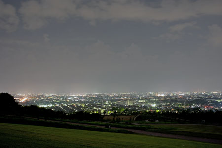 大乗寺丘陵公園の夜景