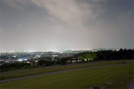 大乗寺丘陵公園の夜景
