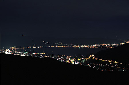 塩嶺王城パークラインの夜景