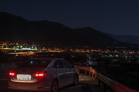 塩山フルーツライン 菱山の夜景