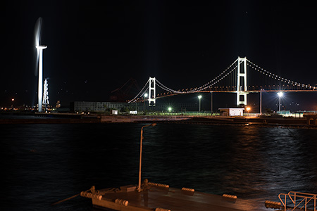 絵鞆臨海公園の夜景