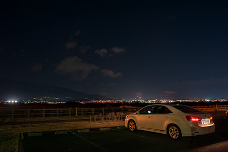 富士川水辺公園の夜景
