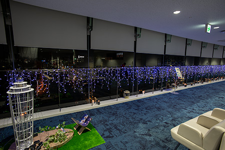 藤沢市役所本庁舎　展望デッキの夜景