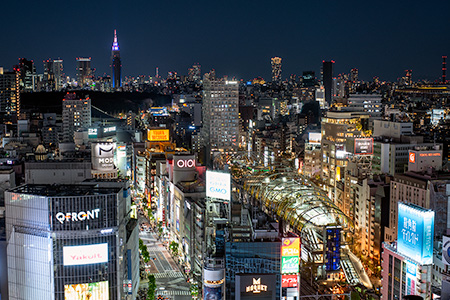 渋谷フクラス　SHIBU NIWAの夜景