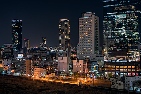 グランフロント大阪 北館テラスガーデンの夜景