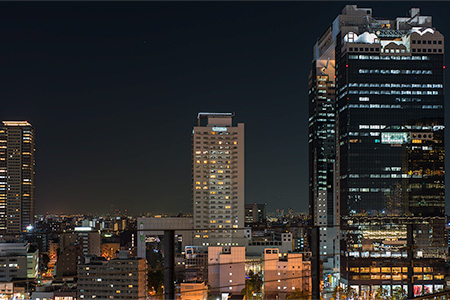 グランフロント大阪 南館テラスガーデンの夜景