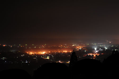 五城目城の夜景