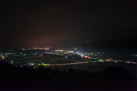 八幡丘展望台の夜景