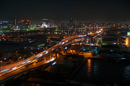 博多ポートタワーの夜景