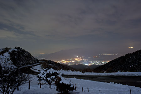 箱根スカイライン　箱根・芦ノ湖展望公園の夜景