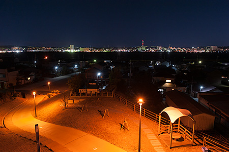 波崎灯台跡公園の夜景