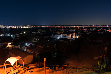 波崎灯台跡公園の夜景