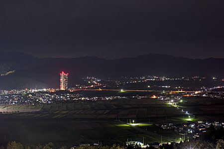 花咲山展望台の夜景