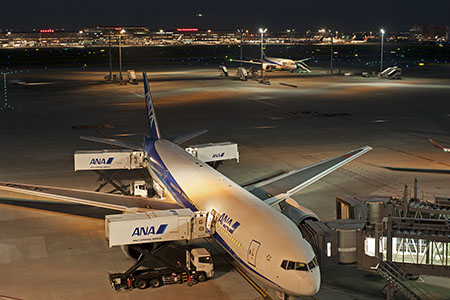 羽田空港 国際線ターミナル 展望デッキの夜景