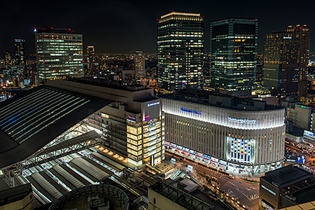 阪急グランドビルの夜景