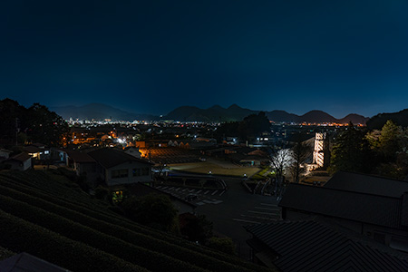 反射炉・富士山 展望デッキの夜景