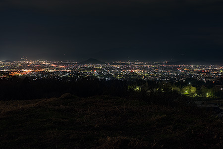 しあわせの森公園の夜景
