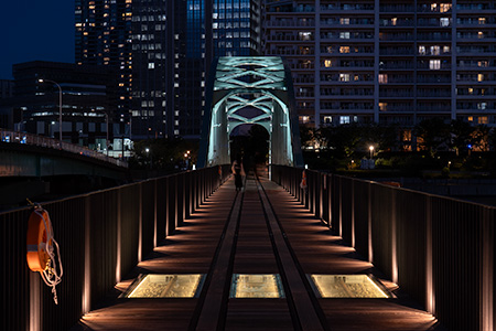 旧晴海鉄道橋の夜景