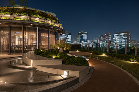 東京ミッドタウン日比谷 パークビューガーデンの夜景