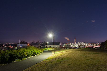 本牧山頂公園　本牧荒井の丘の夜景