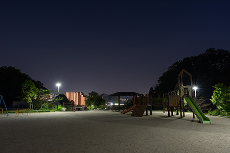堀之内東山もりみの公園の夜景