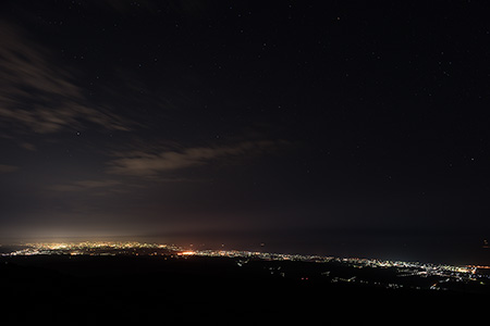 宝達山の夜景
