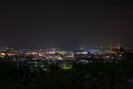 伊波城跡の夜景